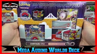 Pokemon Cards 2016 World Championships Mega Audino EX Deck Opening  Masters Champion [upl. by Ayotyal]