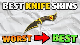 Ranking Every VALORANT KNIFE From Worst to Best [upl. by Stutsman613]