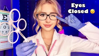 ASMR Cranial Nerve Exam but EYES CLOSED 👀 Doctor ASMR for Sleep ❤️ Follow my Instructions [upl. by Entwistle93]