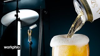 3 Light Beer Pour Photography Setup  Advertising Photography Tutorial [upl. by Rolyat]