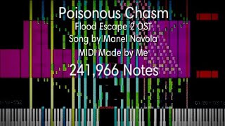 Black MIDI Flood Escape 2 OST  Poisonous Chasm  241k Notes [upl. by Ativad]