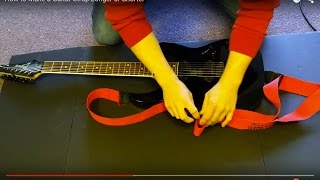 How to Make a Guitar Strap Longer or Shorter [upl. by Eenel]