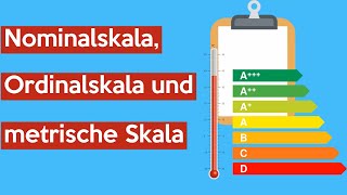 Nominalskala Ordinalskala und Metrische Skala  Statistik  Pocket University [upl. by Eecal627]