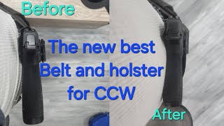 Best budget Friendly Ratchet belt and Holster for IWB CCW [upl. by Eneleahs]