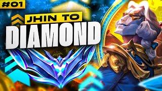 How to play Jhin in low Elo  Jhin Unranked to Diamond 1  Jhin ADC Gameplay Guide [upl. by Alanah]