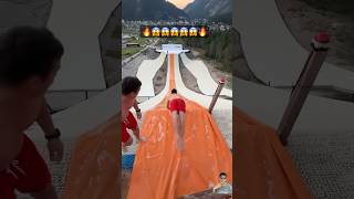 😱😱😱🔥🔥 ski backflip fun sports skiing adventureentertainment shorts solo worldtraveller [upl. by Hoagland]