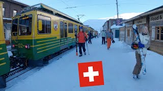 Train to Jungfraujoch Highest Railway Station of Europe Switzerland [upl. by Pytlik935]