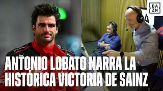 quot¡Sí ¡La tienesquot Antonio Lobato y Cuquerella narran la victoria de Carlos Sainz en Singapur [upl. by Ellatsyrc]