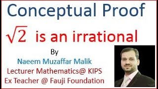 Square root 2 is an irrational number ProofFSC 1st year Prof Naeem Muzaffar KIPS [upl. by Eillit]