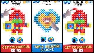 Tap Block Away 3D Cube Puzzle Gameplay Android Mobile [upl. by Arabela]