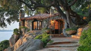 The Beauty Of A Stone House That Blends In With Nature A Masterpiece Of Natures Creation [upl. by Primavera646]