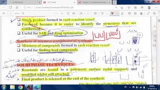 Combinatorial Chemistry part one الجزء الاول من شرح الكيمياء التوافقية [upl. by Silirama368]