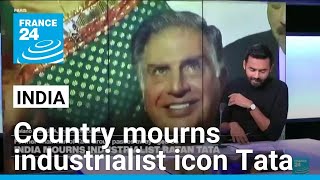 Mumbai mourns Indian industrialist Ratan Tata • FRANCE 24 English [upl. by Shermy]