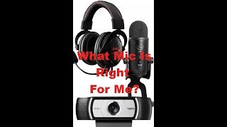 External Mic Blue Yeti vs Webcam Mic Logitech c930e vs Headset Mic HyperX Cloud Core [upl. by Enimrej]