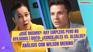 ¿Qué mismo Hay empleos pero no afiliados  Quito ¿concejales vs alcalde [upl. by Aekahs491]