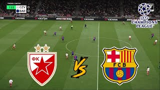 RED STAR BELGRADE vs FC BARCELONA  UEFA CHAMPIONS LEAGUE 20242025  FOOTBALL LIFE 2025 [upl. by Targett]