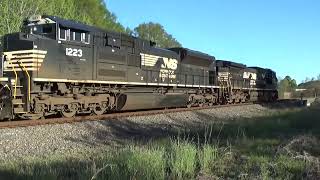 NS 296 Intermodal Dbl Stack Export Cubesbaretables by Spartanburg East 4624 AC44C6M and SD70ACe [upl. by Sophie]