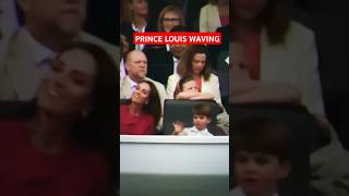 PRINCESS CATHERINE OF WALES TAKES PRINCE LOUIS LEAD amp WAVES AFTERkingcharles britishroyalfamily [upl. by Idoj]