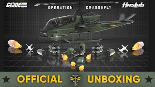 Unboxing the GI Joe Classified Series Assault Copter Dragonfly XH1 HasLab  Yo Joe June 2024 [upl. by Ymaj474]