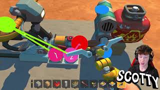 How To Make A Explosive Launcher Projectile In Scrap Mechanic SCOTTY Tutorial [upl. by Mayhs556]