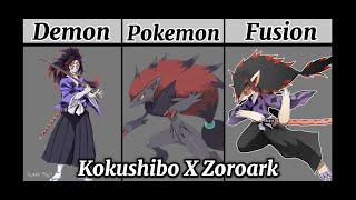 DEMON SLAYER DEMONS AS POKEMON  FUSION  KNY  2024  Rabbitplayz [upl. by Gnes]