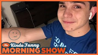 When Are We All Getting KF Tattoos  The Kinda Funny Morning Show 050918 [upl. by Truk]