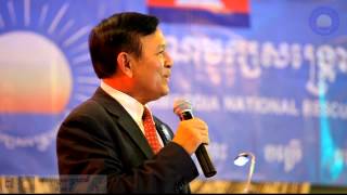 Cambodia 2013 Election Kem Sokha highlight key policies of CNRP [upl. by Ennairrac175]