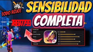 SENSIBILIDAD ⚙️ ACTUALIZADA sin DPI para PEGAR TODO ROJO en la ACTUALIZACIÓN de ABRIL DE FREE FIRE [upl. by Htevi]