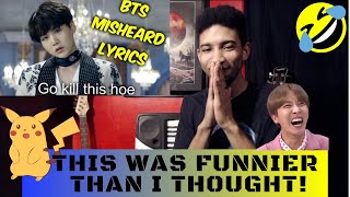 Music Producer Reacts  BTS Misheard Lyrics  Try Not To Laugh [upl. by Brasca]