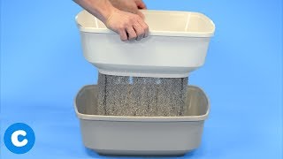 Cat Litter Box Sifter Using Frisco Sifter Litter Boxes  Chewy [upl. by Ahsenor]