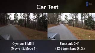 Olympus EM5 II vs Panasonic GH4 Video Image Stabilization Comparison [upl. by Hluchy]