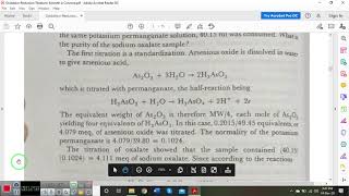 Lecture 8 OxidationReduction Titration [upl. by Grim862]