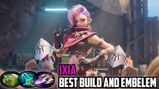 IXIA BEST MM UNTUK PUSH RANKED DIJAMIN GAMPANG NAIK KE MITIK  BEST BUILD AND EMBLEM 2024 MLBB [upl. by Brainard]