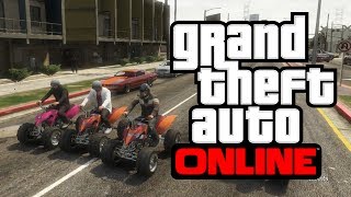 GTAV Online Funny Moments  Quad Bike Time [upl. by Enitsirc534]