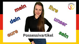 German class  Possessivartikel  Deutsch A1 A2  B1 [upl. by Ahsienom]