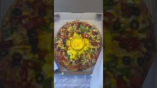 Dominos cheesy cheese volcano pizza in medium size review😍❤️ pizzalover dominospizza shorts [upl. by Neelac]