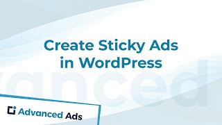 Create Sticky Ads in WordPress [upl. by Mclyman]