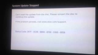 Xbox 360 System Update Error 397f3cd6b8000f00c0000059 when trying to boot games [upl. by Eelrehpotsirhc991]