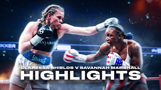 Claressa Shields vs Savannah Marshall Full Highlights  FREE Fight  The GWOAT Becomes Undisputed 👑 [upl. by Ellenhoj270]