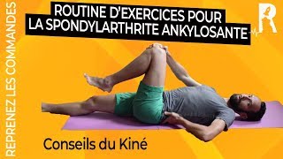 Spondylarthrite ankylosante  traitement naturel et exercices kiné [upl. by Eirallam631]