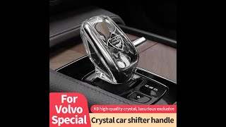 For Volvo xc60 s60 v60 xc90 s90 v90 V60 XC40 C40 Crystal Gear Shift Knob Cover [upl. by Mashe721]