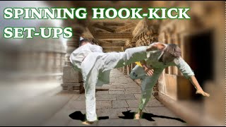 Ushiro Mawashi Geri Spinning Hook Kick Setups amp Combos 1  Full Contact Karate [upl. by Beaufort]