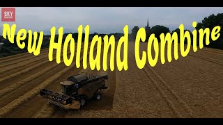 Witness the POWER of New Holland Combine Harvesters in Action From The AIR [upl. by Gay]