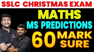 SSLC CHRISTMAS EXAM  MATHS MS PREDICTION  60 MARK SURE  MS SOLUTIONS [upl. by Yates]