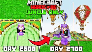 I Survived 2700 Days in Jungle Only World Minecraft Hardcorehindi [upl. by Labotsirc]