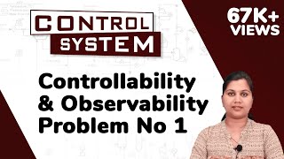 Controllability and Observability Problems  State Space Analysis  Control System [upl. by Accire]