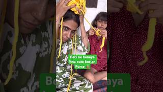 DIY Crochet Purse👛 by Daughter  How to make crochet purse step by step  Ghamu saran shorts diy [upl. by Persas]