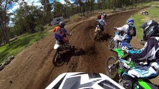 GoPro HERO3 Cessnock MX  Senior Lites  Heat 2 UNCUT [upl. by Olfe]