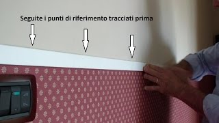 Come posare la carta da parati How to place the wallpaper [upl. by Marcello]