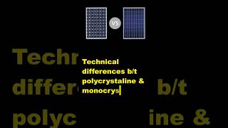 solar panel mono and polycrystaline solar panelshorts [upl. by Aleras]